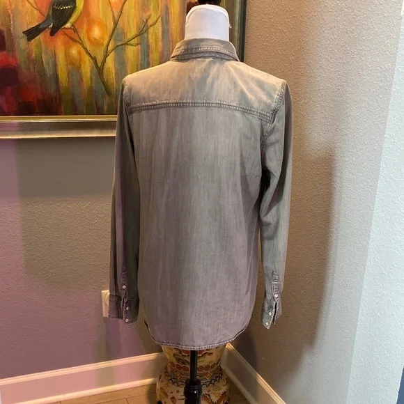 Grey Denim Shirt/Jacket - Picture 2 of 7